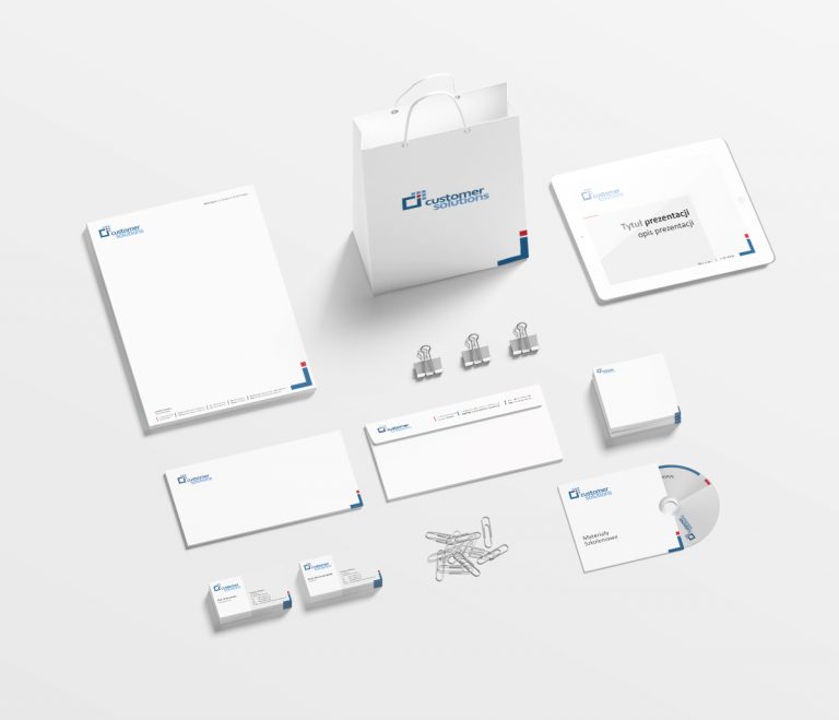Customer Solutions – projekt logo i Corporate Identity dla firmy konsultingowej